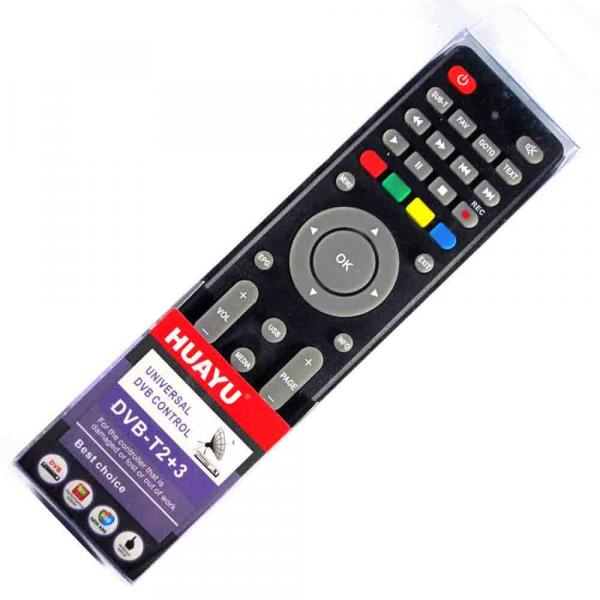 Пульт уневерсальный для приставки HUAYU для притавок DVB-T2+2 версия 2018