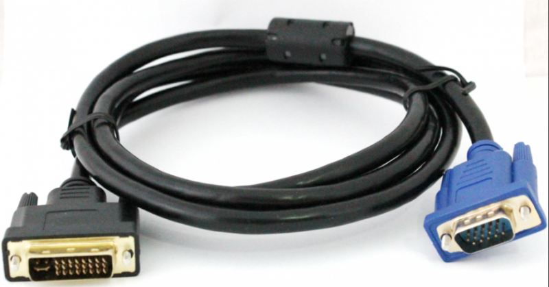 Шнур штекер DVI - штекер VGA 1.5 м