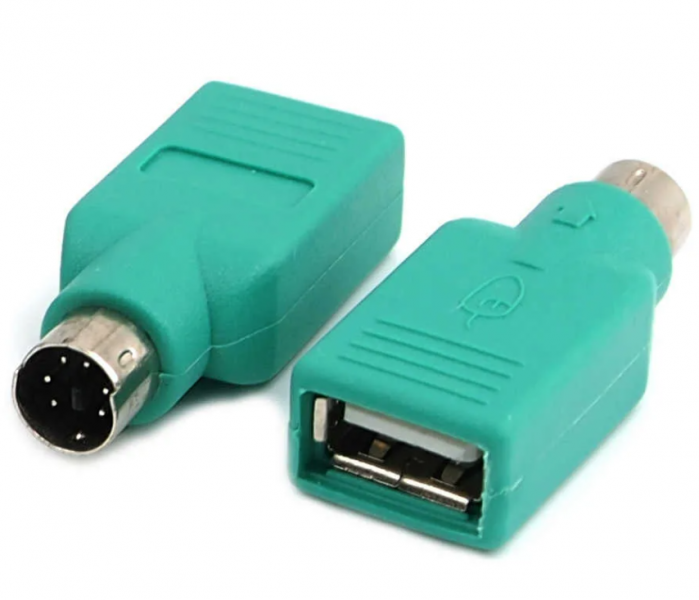 Переходник   гнездо  USB-А -  штекер USB PS2