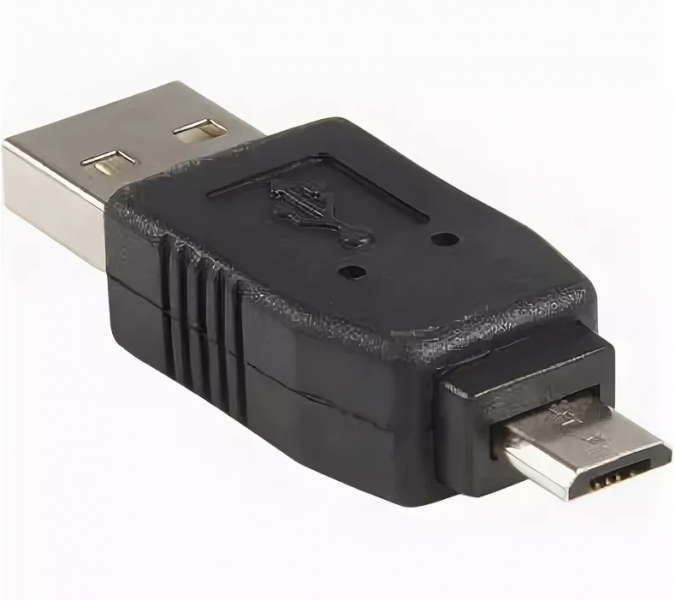 Переходник  штекер  USB - штекер  micro B   20 см